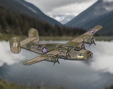 Toppa ricamo aereo Warbird bombardiere alleato B-24 B24 Liberator seconda guerra mondiale