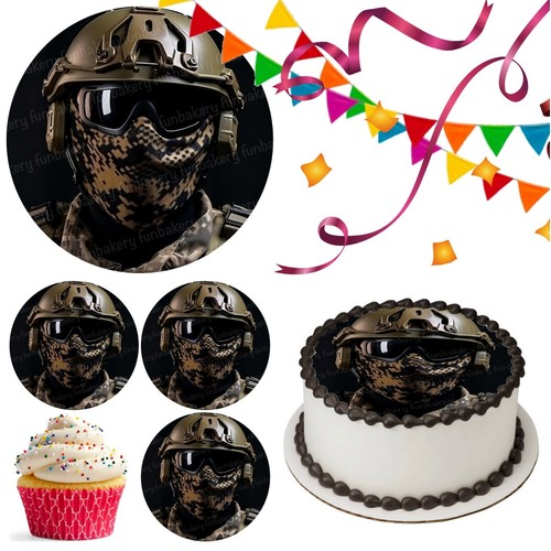 Cake topper soldato militare
