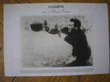 ALDO OLIVIERI LA GAZZETTA DEL PIEMONTE PER IL GRANDE TORINO POSTER TORO