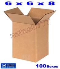 100 - Scatole di Cartone 6x6x8