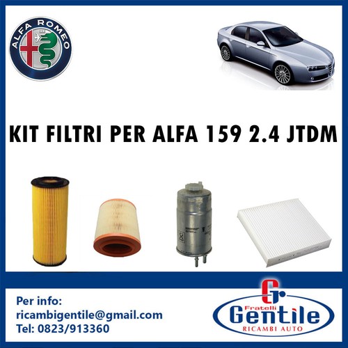 Kit filtri tagliando - filtri, alfa
