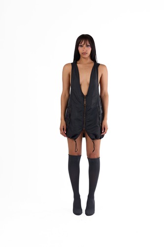 Gilet palloncino raso - a, in