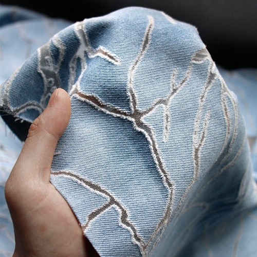 Tessuto denim ritaglio - ritaglio, burnout