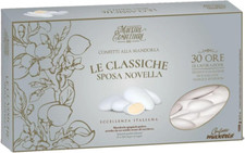 Confetti SPOSA NOVELLA MANDORLA SPAGNOLA Calibro 36, 1 KG BIANCO