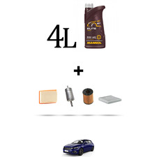 HOFFCAR Kit tagliando 4 FILTRI