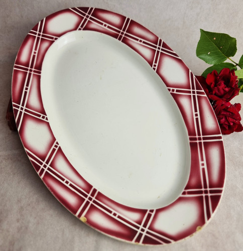 Plat ovale ancien - ovale, digoin