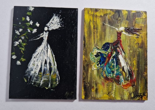 Aceo dipinti olio originali - aceo,