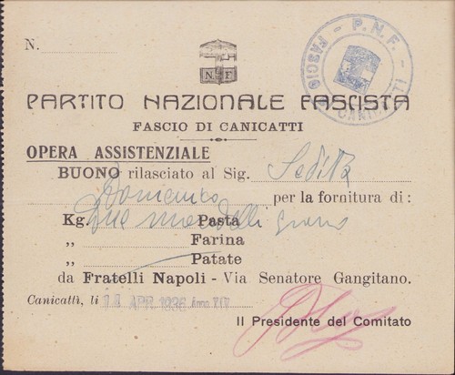 Partito nazionale fascista - partito,
