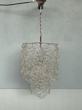 Lampadario in vetro di Murano Modello Ragnatela di Mazzega, Italia, anni '60