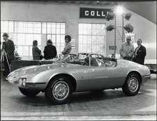 Foto vintage Salone Auto Torino 1964 Fiat 1000 Abarth Ft 36429 - Stampa 21x27 cm