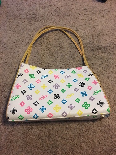 Borsa colorata usata - , bianca