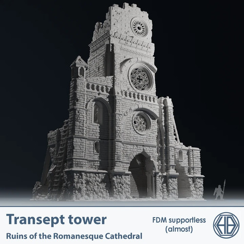 Romanesque temple transept - temple,