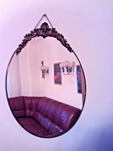 Specchio parete ottone - specchio,