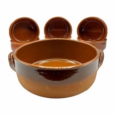Set da Portata in Ceramica Terracotta da 7 Pezzi - Servizio Completo per Gnoccha