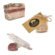 Degustazione del Norcino 1: Salame Norcino + Blocco di Lardo + Crema di Lardo