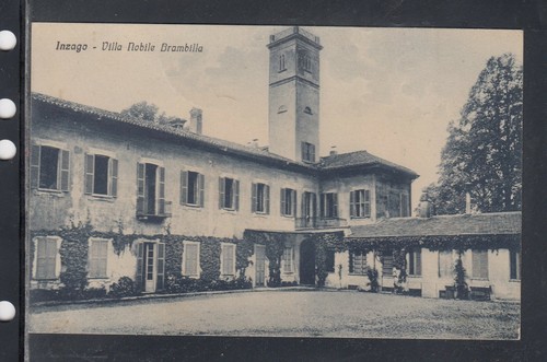 Cartolina inzago villa nobile - inzago,