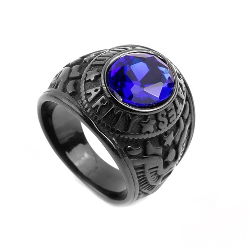 Anello esercito uomo acciaio - anello,