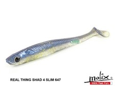 MOLIX RT SHAD 4" SLIM COLORE 647 BLUE HERRING  SPINNING LAGO FIUME MARE  5 PZ