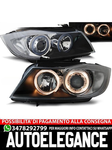Fari anteriori angel eyes nero - fari,