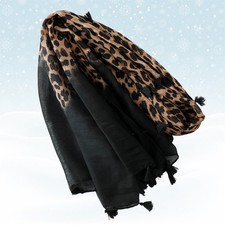  Foulard Leopardato Sciarpa
