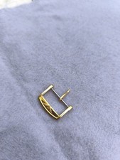 Fibbia di ricambio In Acciaio Laminato Oro Giallo da 18mm per cinturini Longines