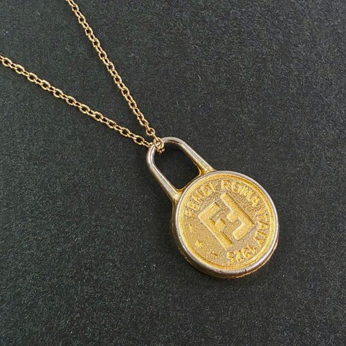 Collana fendi zucca lucchetto - zucca,