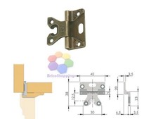 Cerniera Lf Per Mobili Antichi Armadi Cerniere Lf Collo Basso Bronzo H8 40x38