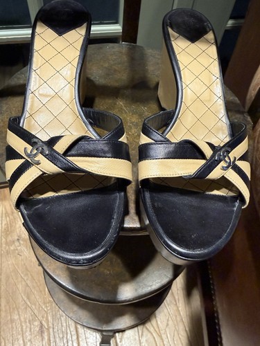 Chanel vintage zeppa - chanel, slide