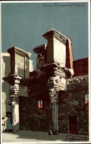 Cartolina artistica roma - cartolina,