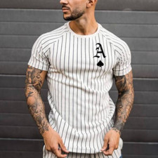 Camiseta Rayas Para Hombre