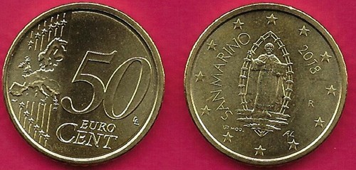 San marino euro cent - marino, 50