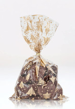 Sacchetti Trasparenti Natalizi, Buste Celophan per Caramelle, Biscotti, 15X25Cm,