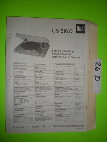 Dual 616 manuale di - 616, q