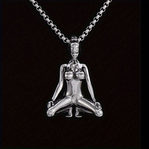 Collana uomo acciaio inox - acciaio, yoga