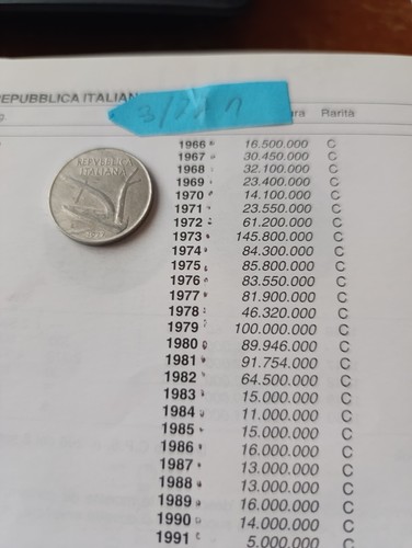 Moneta lire del - moneta,