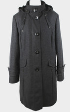 Isabell By Macrona Cappotto con Cappuccio Lana & Cashmere Donna Gr.44 come Nuovo