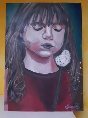 Dipinto olio tela - olio, su