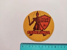 ADESIVO ESSELUNGA SICILIA BEDDA STICKER AUTOCOLLANT VINTAGE 80s ORIGINAL