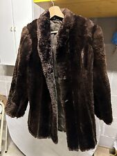 pelliccia di castoro selvaggio,  taglia 46/48 - color marrone "cangiante"