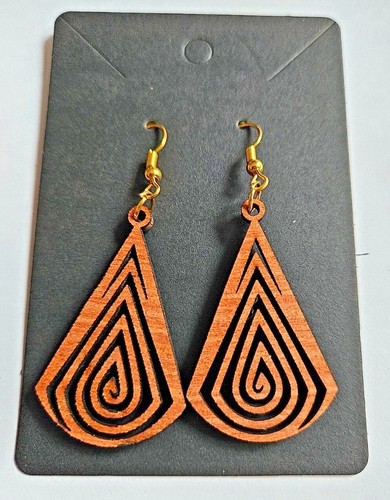 Orecchini legno boho - orecchini,