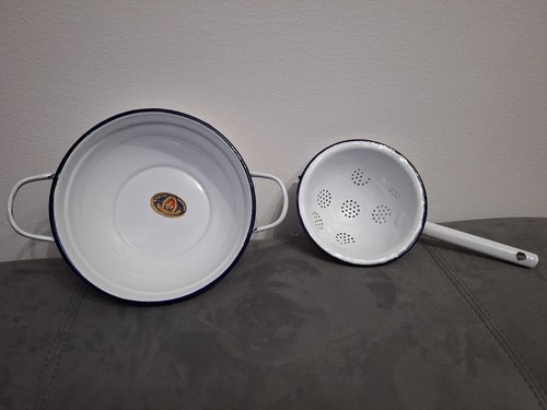 Pentola con scolapasta vintage - con,