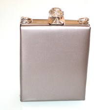 Pochette donna grigio argento
