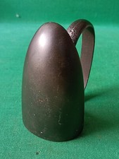 ANTICO FERRO DA STIRO IN FERRO E GHISA BASE TONDEGGIANTE T 1 F PRIMI '900. CV29