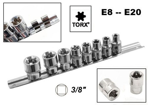 Set chiavi bussola torx - 8,