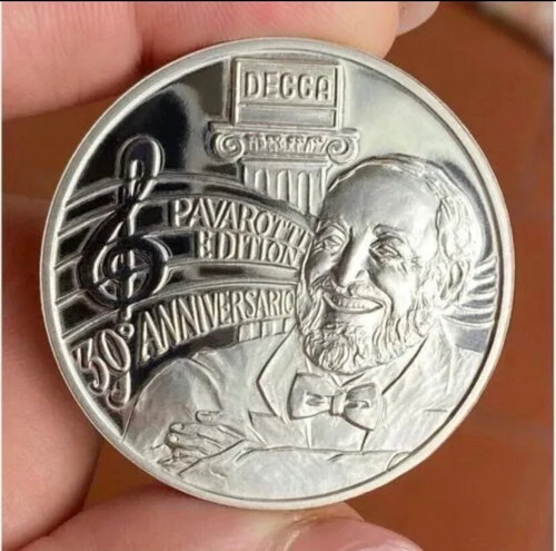 Luciano pavarotti moneta - luciano,