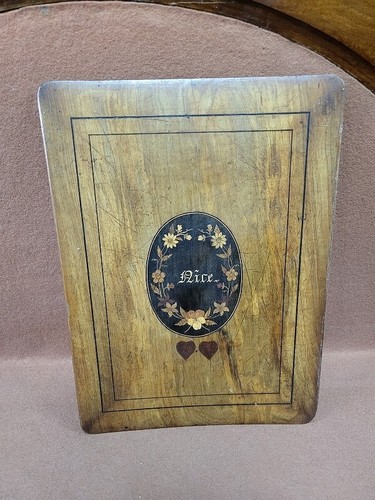 Targa antica legno intarsio - antica,