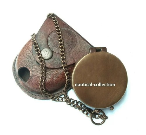 Antico vintage ottone - ottone, bussola