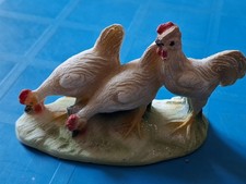 Statua antica  presepe in gesso galletti