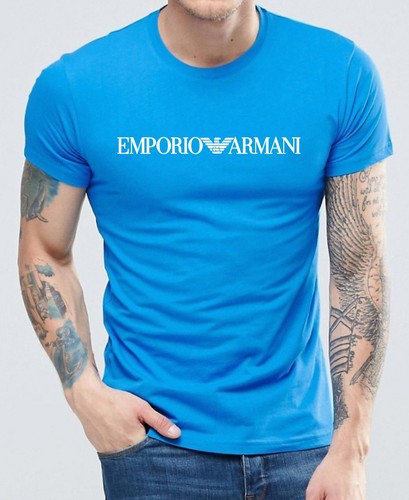 Shirt uomo cotone - t-shirt, blu