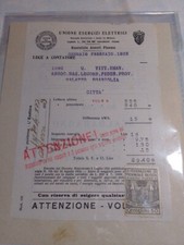 Fattura 1933 Marca Da Bollo